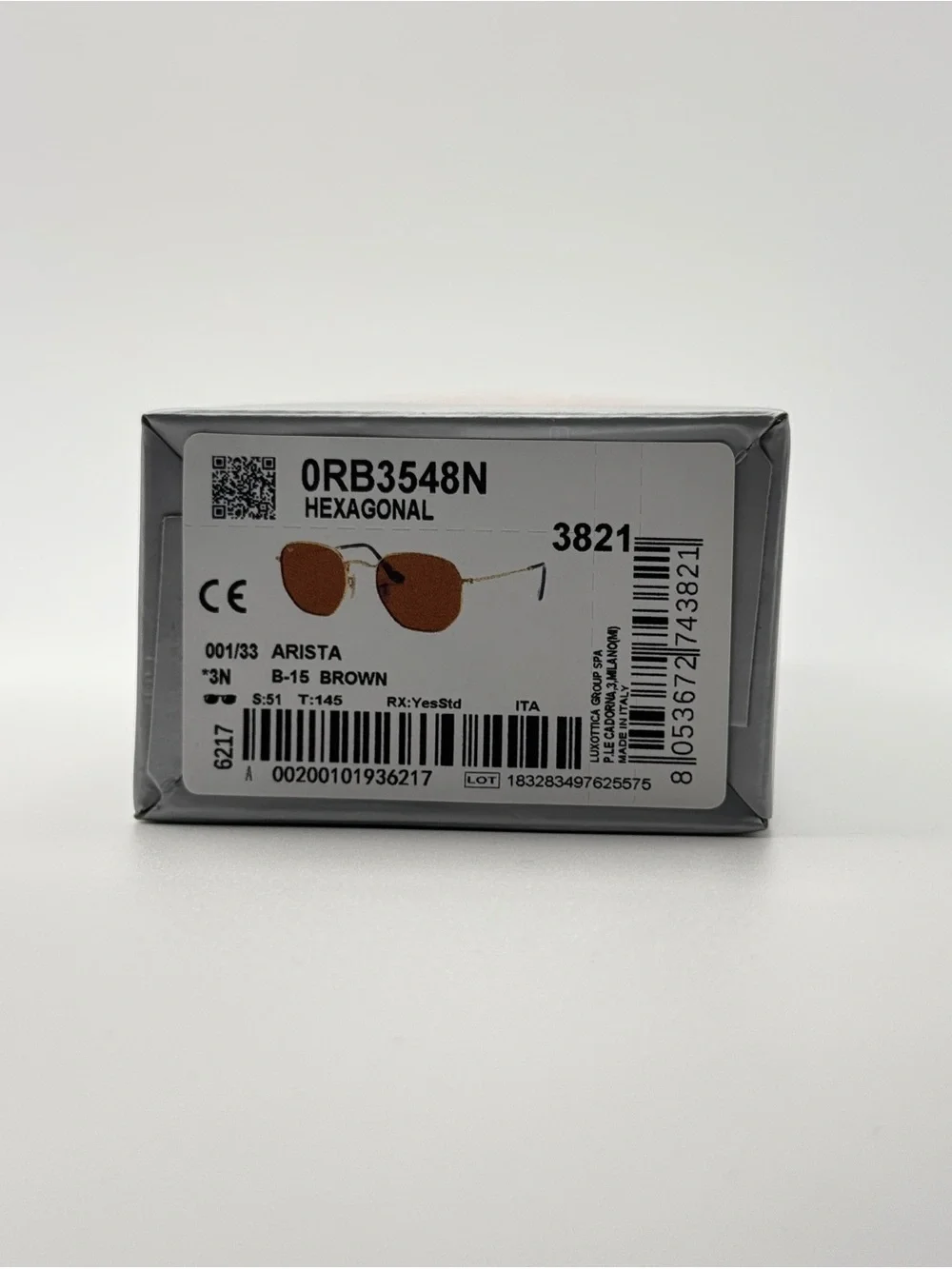 Ray-Ban RB3548 HEXAGONAL